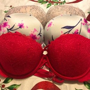 Pink bras